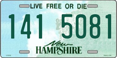 NH license plate 1415081