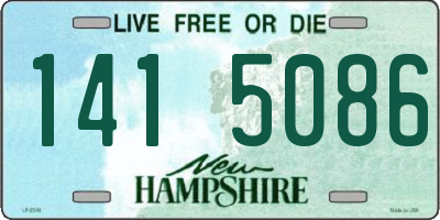 NH license plate 1415086