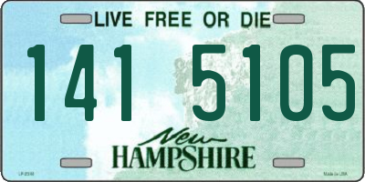 NH license plate 1415105