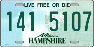 NH license plate 1415107