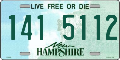NH license plate 1415112