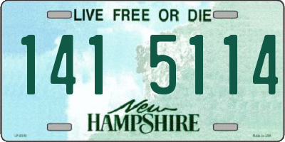 NH license plate 1415114