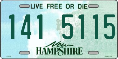 NH license plate 1415115