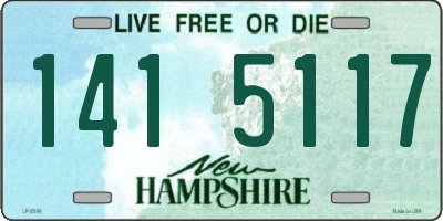 NH license plate 1415117