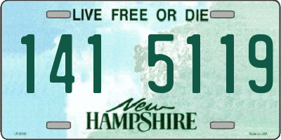 NH license plate 1415119