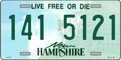 NH license plate 1415121