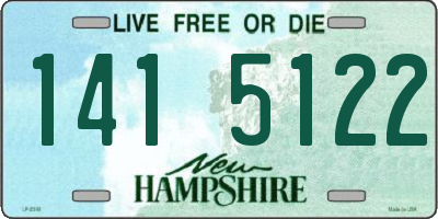 NH license plate 1415122