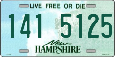 NH license plate 1415125