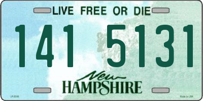 NH license plate 1415131
