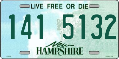 NH license plate 1415132