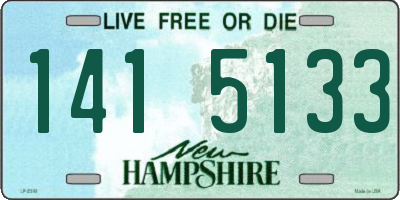 NH license plate 1415133