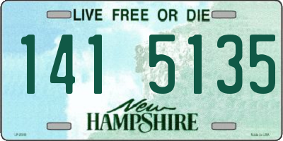 NH license plate 1415135