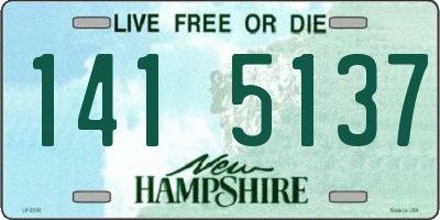 NH license plate 1415137