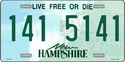 NH license plate 1415141
