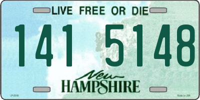 NH license plate 1415148