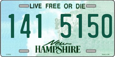 NH license plate 1415150
