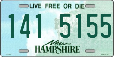 NH license plate 1415155