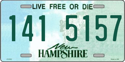 NH license plate 1415157