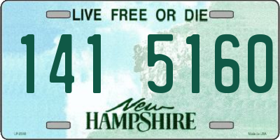NH license plate 1415160