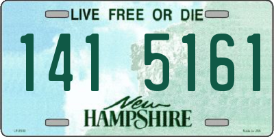 NH license plate 1415161