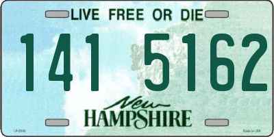 NH license plate 1415162