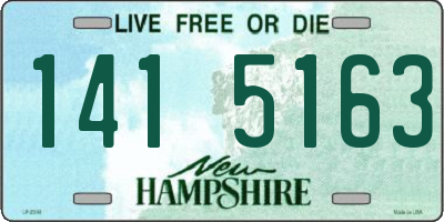 NH license plate 1415163
