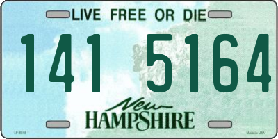 NH license plate 1415164