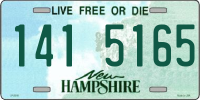 NH license plate 1415165