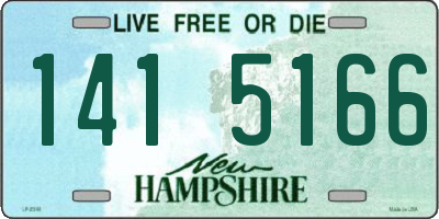 NH license plate 1415166