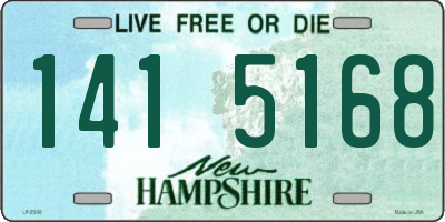 NH license plate 1415168