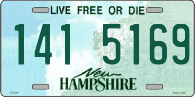 NH license plate 1415169