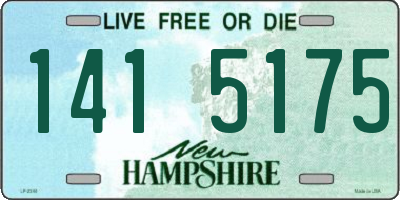 NH license plate 1415175