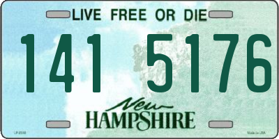 NH license plate 1415176
