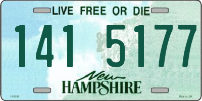 NH license plate 1415177