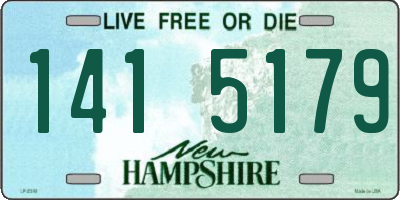 NH license plate 1415179