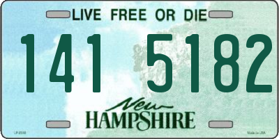NH license plate 1415182