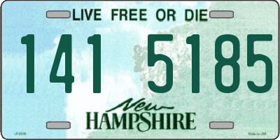 NH license plate 1415185