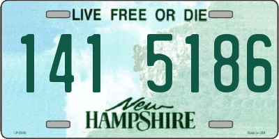 NH license plate 1415186