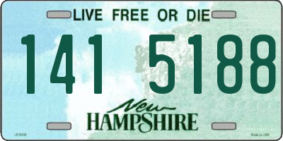 NH license plate 1415188