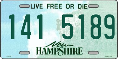 NH license plate 1415189
