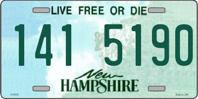 NH license plate 1415190