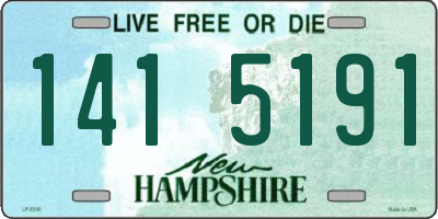 NH license plate 1415191