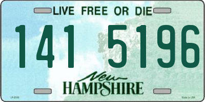 NH license plate 1415196