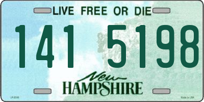 NH license plate 1415198