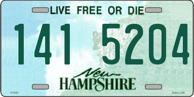 NH license plate 1415204