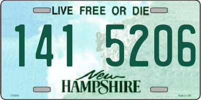 NH license plate 1415206
