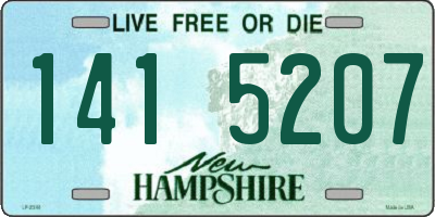 NH license plate 1415207