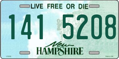 NH license plate 1415208