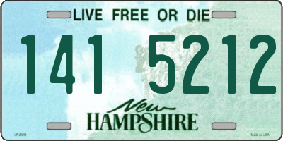 NH license plate 1415212