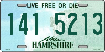 NH license plate 1415213